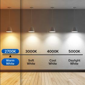 SANSI 60W Equivalent LED Light Bulbs, 22-Year Lifetime,  900 Lumens With Ceramic Technology,  Non-Dimmable, E26 Base, A15 Size, Energy-Efficient