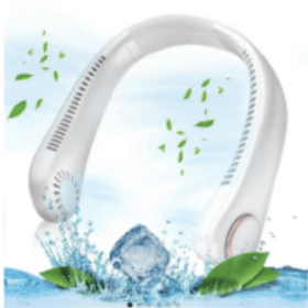 Self-pickup Color Random  Portable Neck Fan,Hands-Free Bladeless Neck Air Fan With 3 Speeds Adjustment 78 Air Outlet 360 Free Rotation, USB Recha