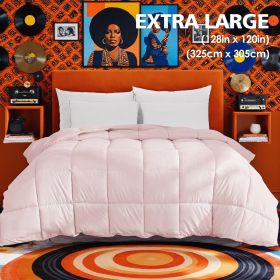 Extra Large Pink Quilt Inner, Comfortable, Soft, And Skin-friendly Oversized Duvet, Machine Washable, Suitable For Home Bedroom Use, All-season V
