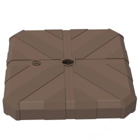 Square Patio Umbrella Base, Cantilever Offset Umbrella Base Heavy Duty Outdoor Umbrella Stand Base, Filled Up To 143lbs With Stand Or 130lbs With