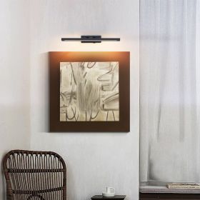 Picture Light Battery Operated With Remote, LED Black Art Lights For Paintings Rechargeable Dimmable And Timer, 16in Wall Sconce For Art Painting