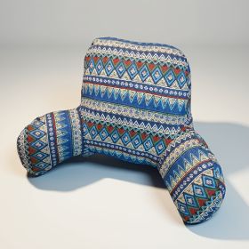 1pc Bohemian Reading Pillow With Armrests, Back Support Cushion For Reading And TV Viewing, , Multi-functional Pillow For Bed, Sofa, Chair, Offic