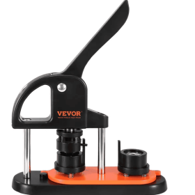 Button Maker Machine, 0.98 Inch 25mm Pin Maker With 500pcs Button Parts, Button Maker With Panda Magic Book, Ergonomic Arc Handle Punch Press Kit
