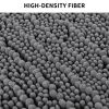 Bath Mat Rug; Bathroom Rug; Bath Mat Non-Slip; Soft Chenille Shower Mats for Bathroom; Super Water Absorbent; Machine Washable; (Dark gray; 40" x 60")