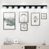 Modern Black LED Vanity Light, 8-Lights Wall Sconce for Bathroom and Mirror, Sleek Minimalist Design, Energy-Efficient, Easy to Install
