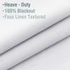 Blackout White Curtains for Bedroom Energy Efficiency Window Curtains for Nursery