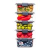 Tritan Food Storage Set of 5 Clear Containers, 1.3 Cup
