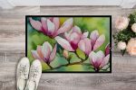 NEW Mississippi Magnolia in Watercolor Doormat Front Door Mat Indoor Outdoor Rugs for Entryway, Non Slip Washable Low Pile, 18H X 27W