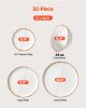 VEVOR Dinnerware Set, Service for 8 (32 PCS), Round Plates and Bowls Sets, Scratch Resistant Ceramic Dinner Ware