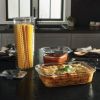 3-Pack Glass Food Storage Containers, 4.7-Cup, Leak Proof, BPA Free