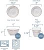Trellis White 16-Piece Stoneware Dinnerware Set
