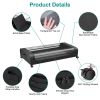 2Packs Under Bed Storage Containers Rolling Clothing Organizer 42L/11Gal Under Bed Drawers with Clear Lid 360Â° Lockable Rolling Wheels Strap Handles