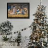 Trendy Decor 4U The Greatest Gift of All - The Birth of Christ Black Framed Wall Art for Living Room, Nativity Wall Art Print for Home Decor