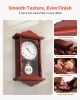 VEVOR Grandfather Clock, 18 in Classic Vintage Pendulum Clock, Pine Wood & MDF Wall Clocks with Quartz Movement and Quiet Design, for Living Room
