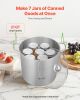 VEVOR 21 QT Canning Pot with Rack and Lid, Stainless Steel Waterbath Canner with Dual Handle and Glass Lid, Compatible with All Cooktops: Induction