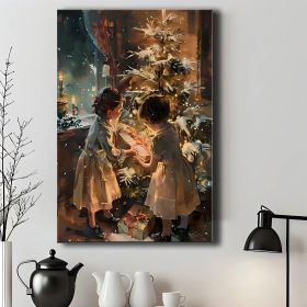 1pc Wrapped Canvas Painting, Wall Decor Living Room, Room Decor, Home Decor, Canvas Print Wrapped In Pine Frame For Holiday Celebrations, Holiday