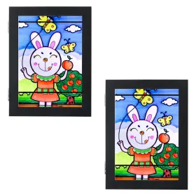 Kids Art Frame Front Opening Wooden Frame Artwork Display Storage Frame Picture Frame Wall Display For Photo Art Projects Picture Children Drawin