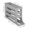 2pcs Kitchen Eggs Organizer 4-layer Slide Refrigerator Eggs Rack