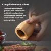 Mushroom Shaped Pepper Grinder Wooden Kitchen Grinding Tool