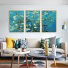 Framed Canvas Wall ArtOil Paintings Impressionism Aesthetic Prints Canvas Paintings for Living Room Bedroom Office Home; 3 Panels