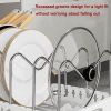 Pull-out pots and pans lid plate draining rack, cabinet built-in draining rack